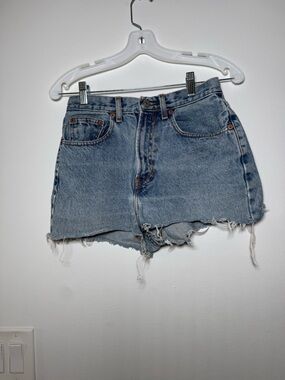 Vintage Blue Denim Cutoff Shorts